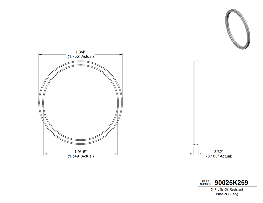 Technical drawing - 90025K259